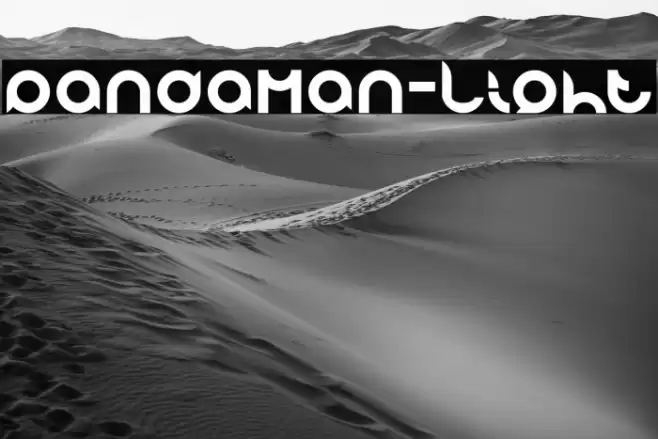 pandaman-Light Font examples