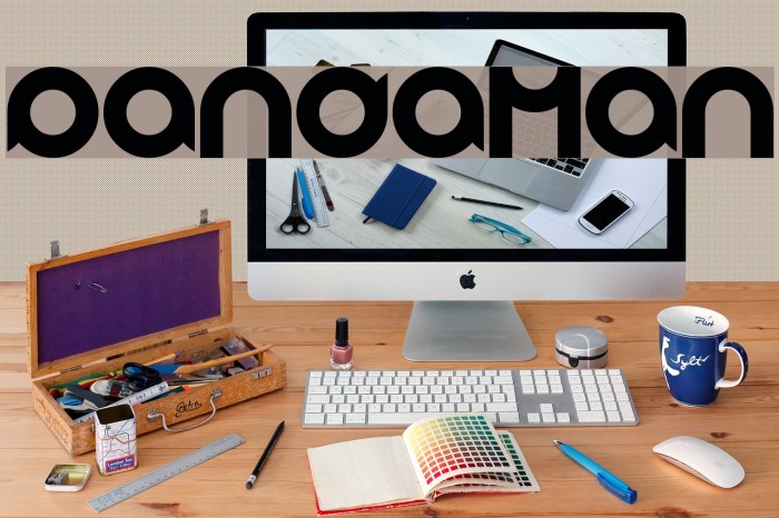 pandaman Font examples