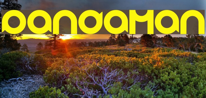 pandaman Font examples