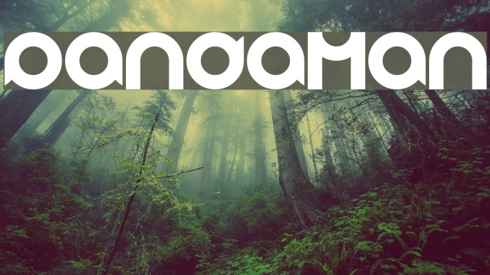 pandaman Font examples