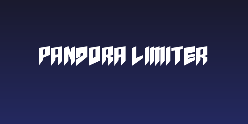 pandora limiter Social Header