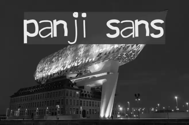 panji sans Font examples