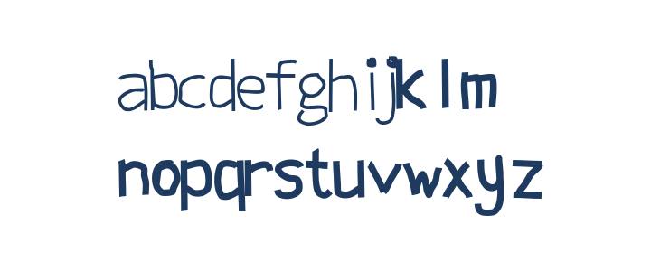 panji sans Lowercase