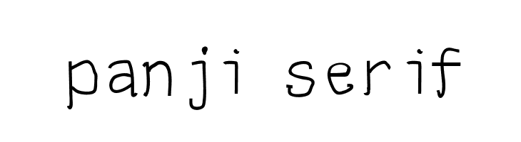 panji serif फ़ॉन्ट