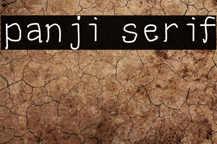 panji serif Fonte examples