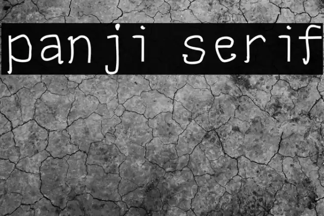 panji serif Font examples