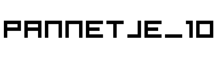 pannetje_10 Font