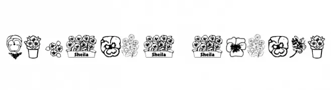 pansies4sheila  Fuentes Gratis Descargar