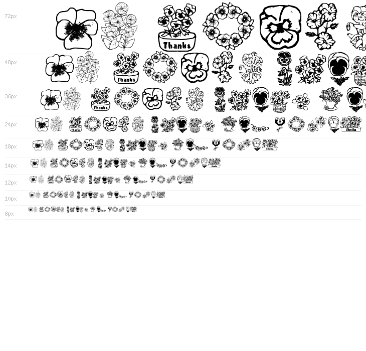 pansies4sheila Waterfall