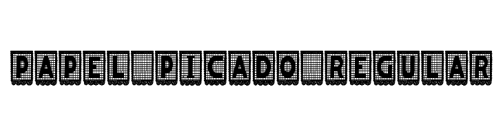 papel picado Regular Font