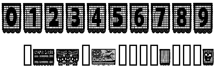 papelpicado-Regular Font OTHER CHARS