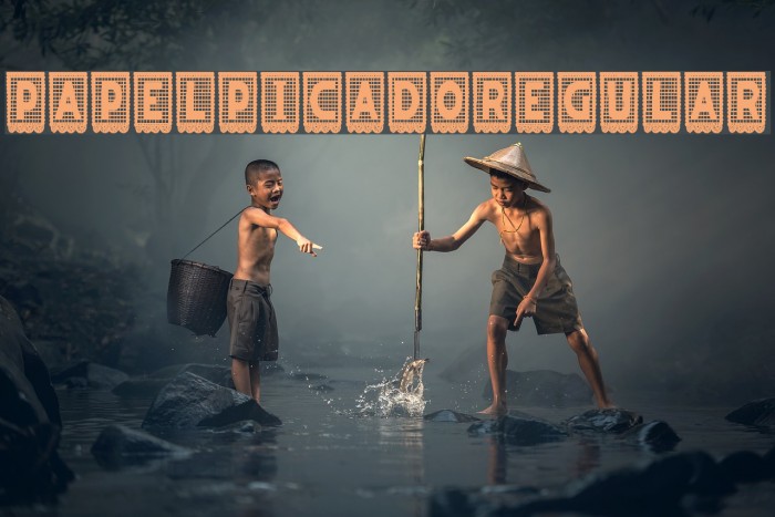 papelpicado-Regular Font examples
