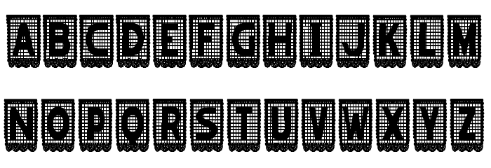 papelpicado-Regular Font LOWERCASE