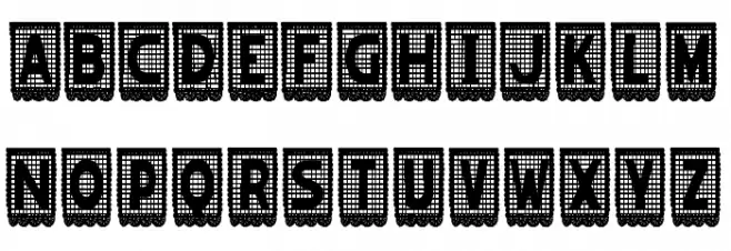 papelpicado-Regular Font LOWERCASE