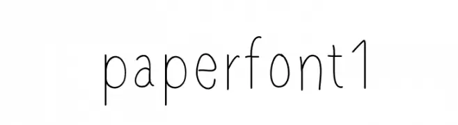 paperfont1  नि: शुल्क फ़ॉन्ट्स डाउनलोड
