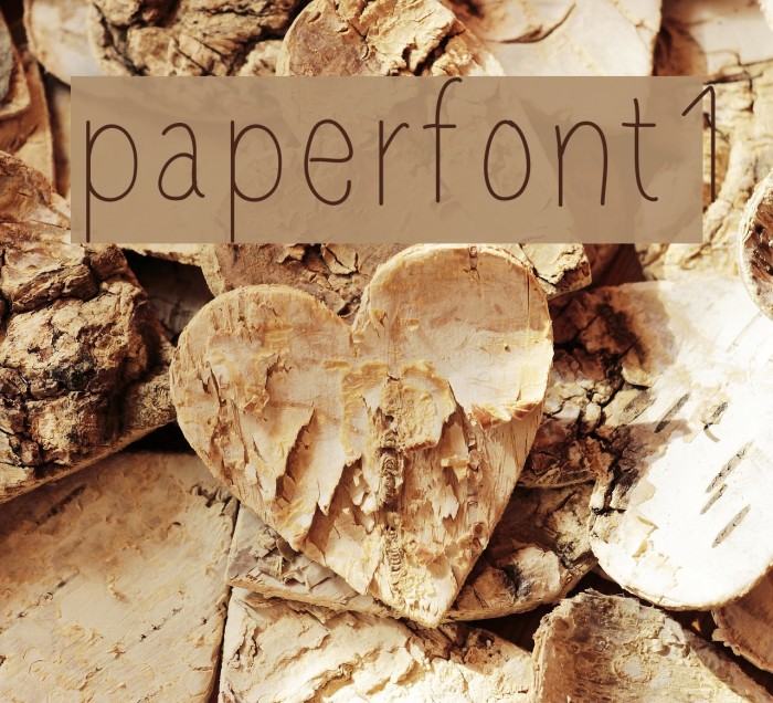 paperfont1 Font examples
