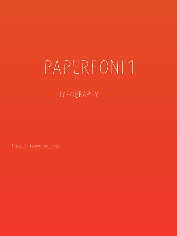 paperfont1 Poster