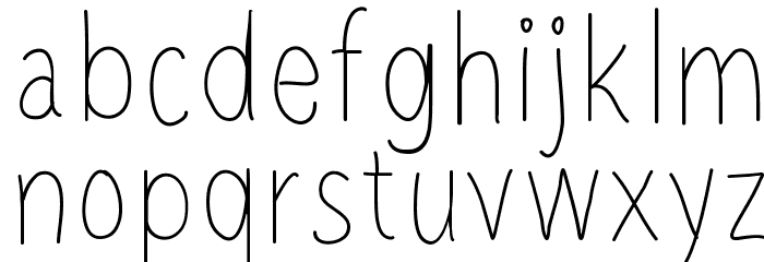 paperfont1 Font LOWERCASE