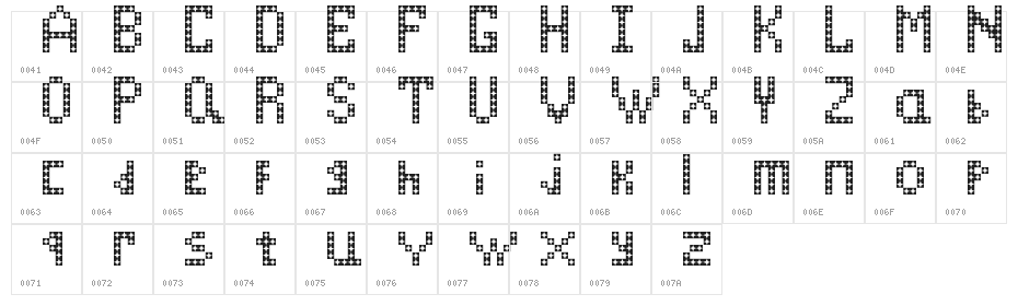 paperhelp.nyc Regular Character Map