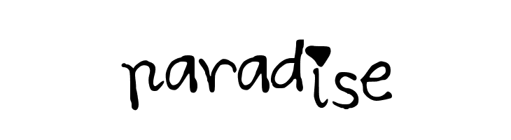 paradise  Free Fonts Download
