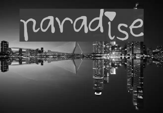 paradise Caratteri examples