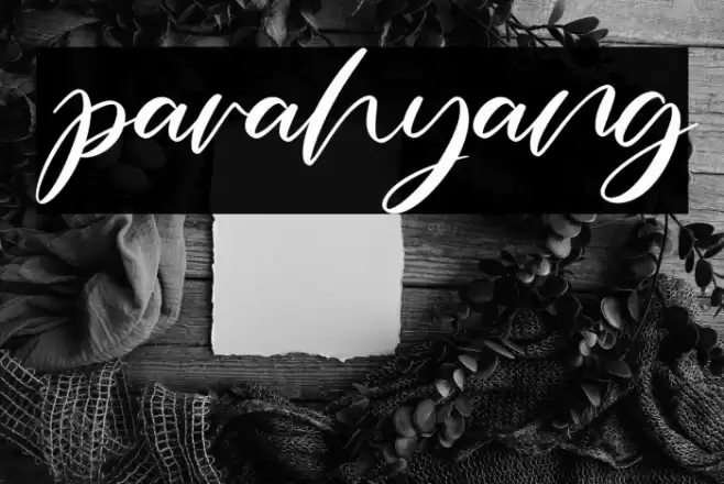 parahyang Font examples