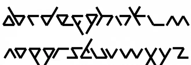 parallel Schriftart Groß