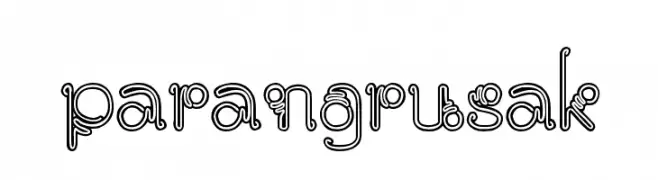 parangrusak  フリーフォントのダウンロード