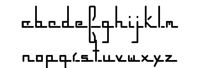 parkwayextended Regular Font LOWERCASE