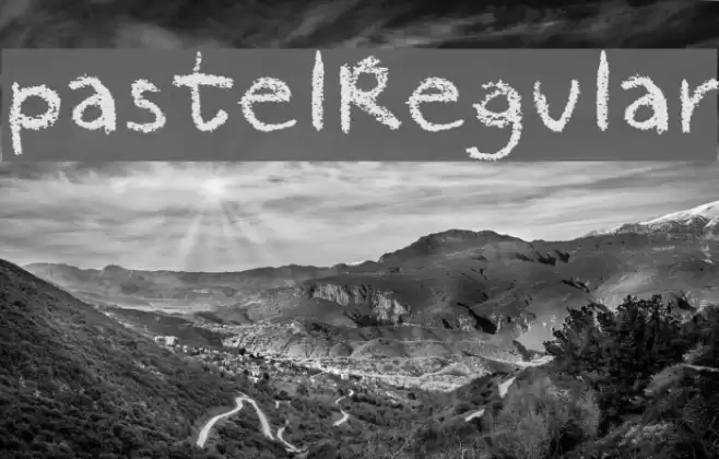 pastelRegular Шрифта examples