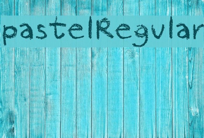 pastelRegular Шрифта examples