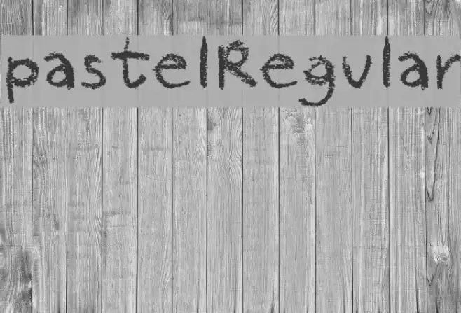 pastelRegular Шрифта examples