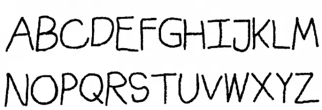 pastelfont Schriftart Groß