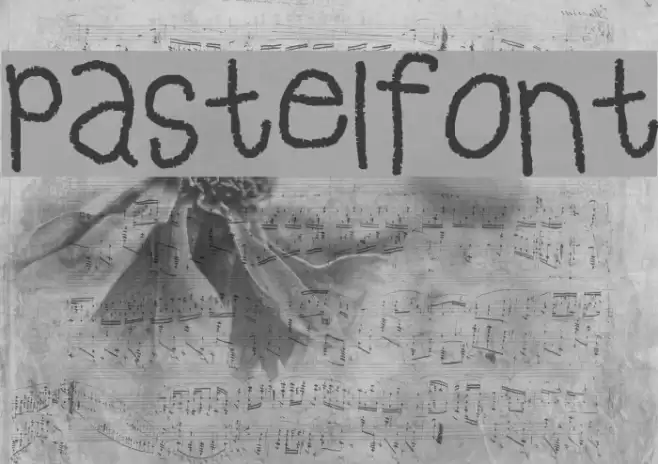 pastelfont Font examples