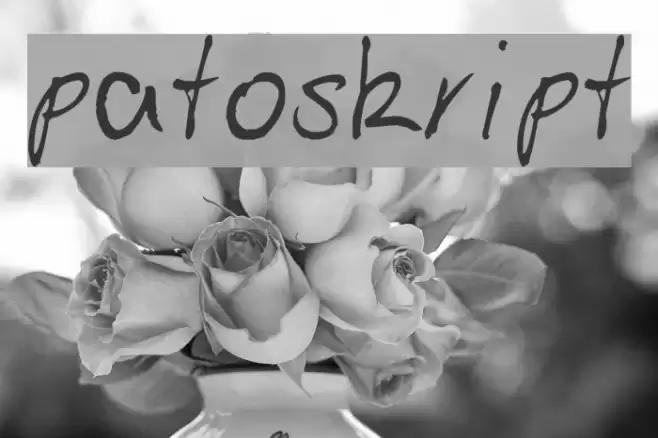 patoskript Font examples