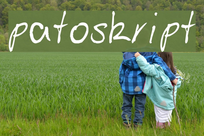 patoskript Font examples