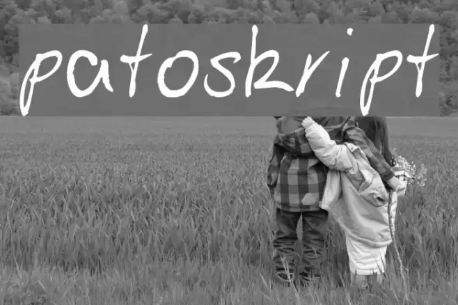 patoskript Font examples