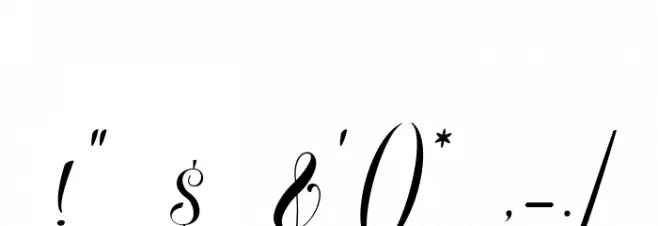 paulinescript Font OTHER CHARS