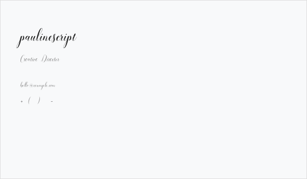 paulinescript Business Card