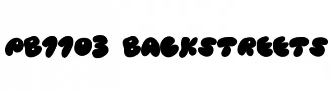 PB1103 BACKSTREETS  Fuentes Gratis Descargar