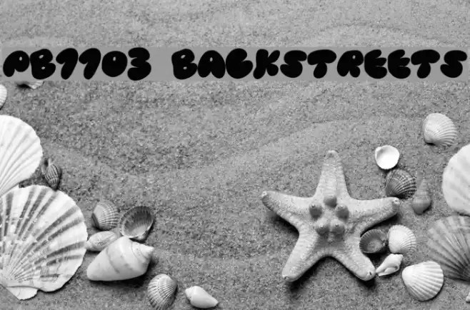 PB1103 BACKSTREETS Fuentes examples