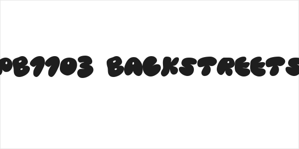 PB1103 BACKSTREETS Logo