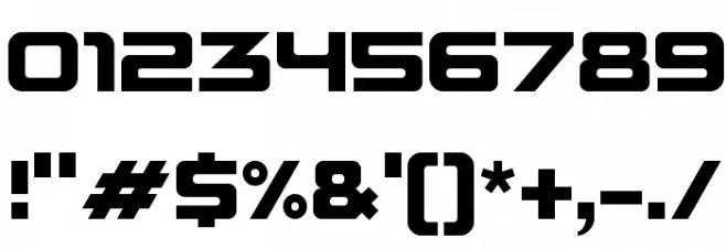 PBIO Bold Regular Font OTHER CHARS