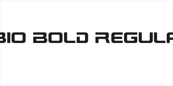 PBIO Bold Regular Logo