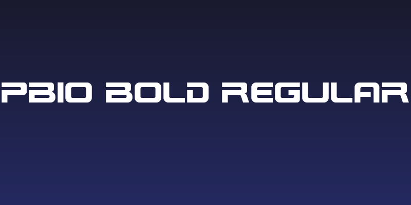 PBIO Bold Regular Social Header