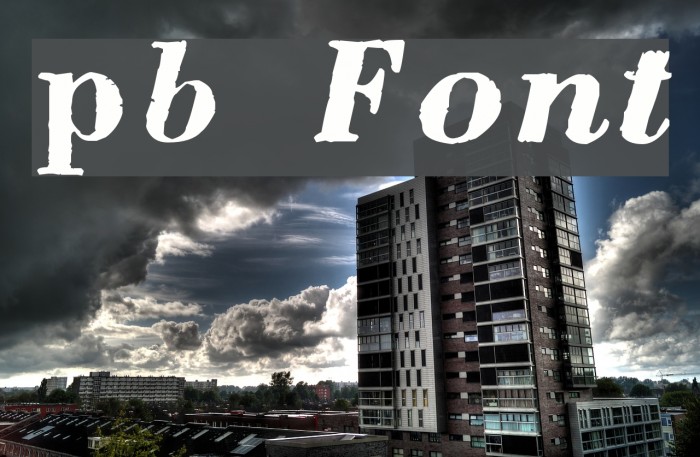 pb Font examples