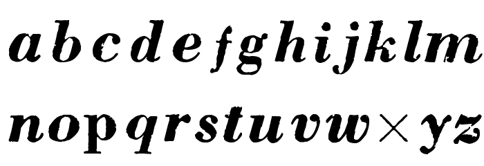 pb Font LOWERCASE