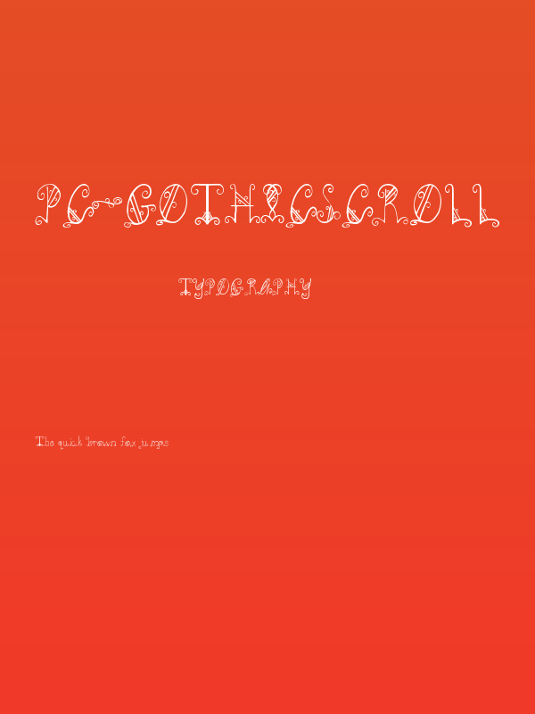 PC-GothicScroll Poster