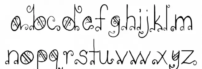 PC-GothicScroll Polices MINUSCULES