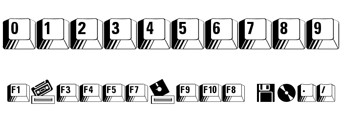 PC Keys Font OTHER CHARS
